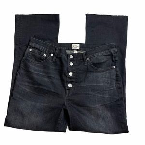 J. Crew | Black Billie Boot Crop Mid Rise Jeans 31